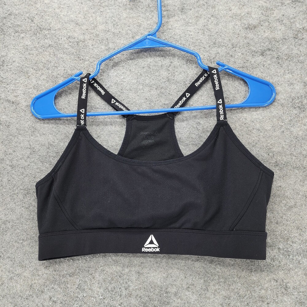 Reebok Bralette Womens Large Pullover Black